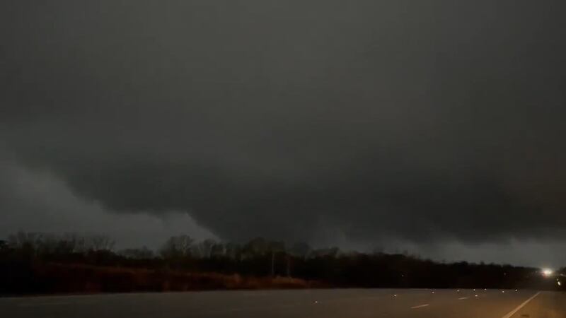 Photo of potential tornado in Mackenzie, Alabama, in January 2022.