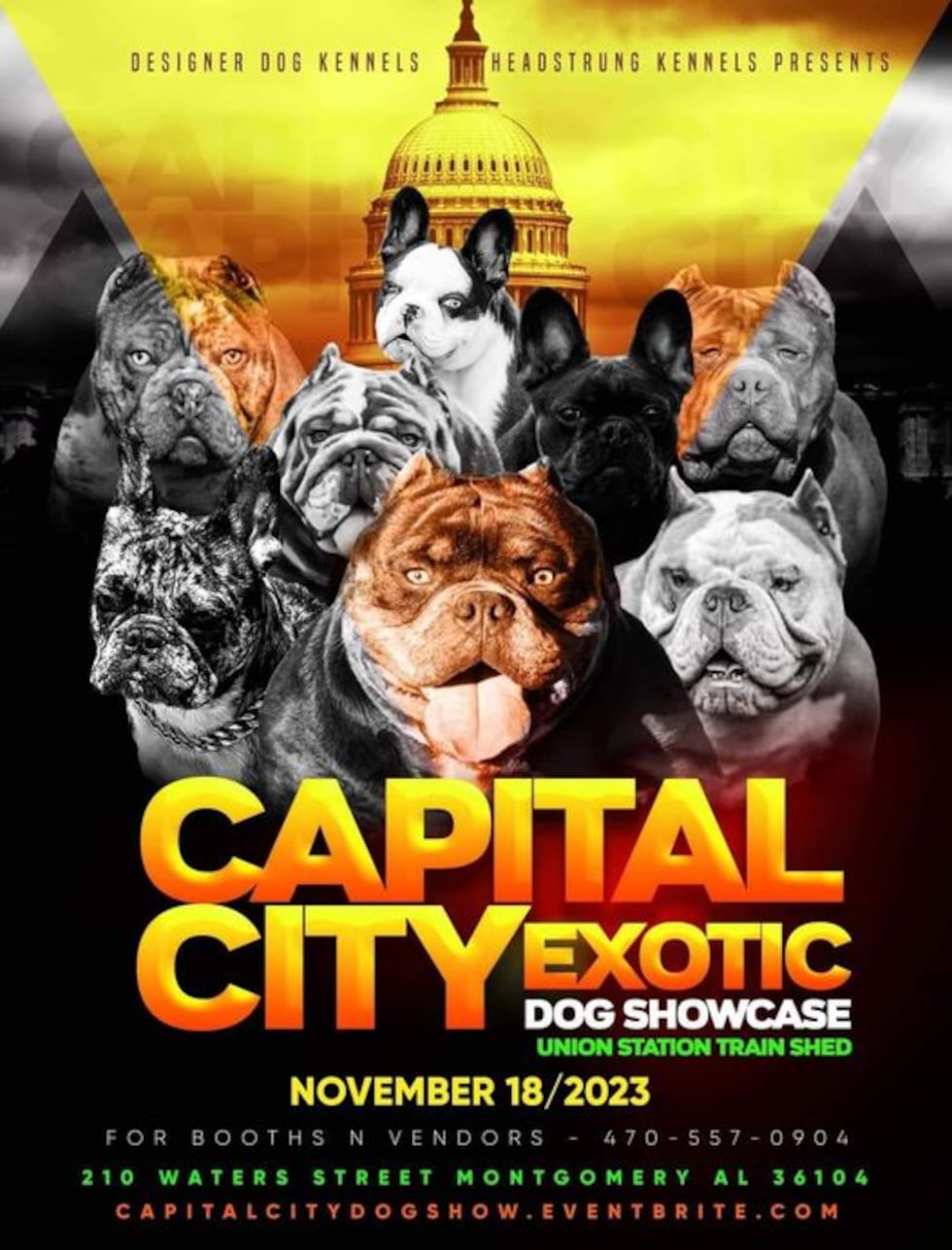 Capitol City Exotic Dog Showcase, presented by Designer Dog Kennels and Headstrung Kennels,...