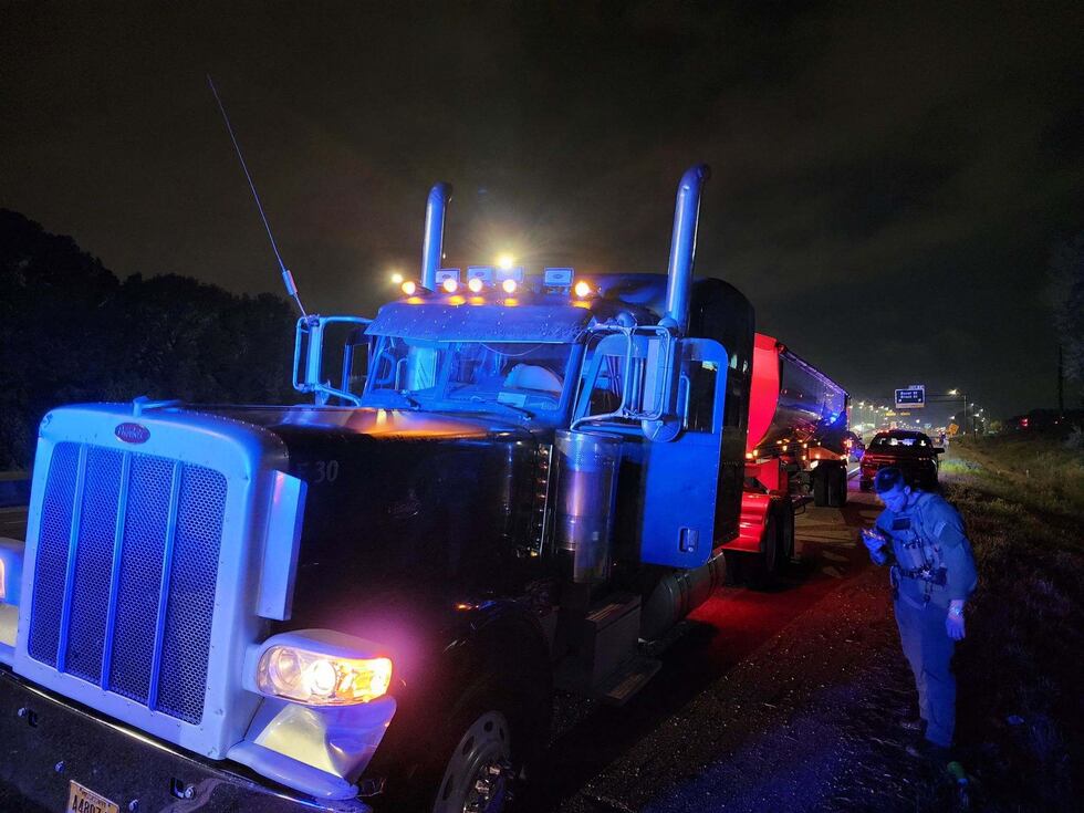 Mobile County Sheriff's Office deputies were able to end the pursuit of a tractor-trailer rig...
