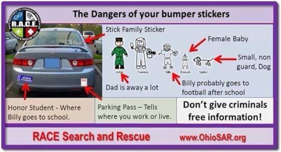 The photo shared by The Montgomery Public Safety Department on Facebook about the dangers of...