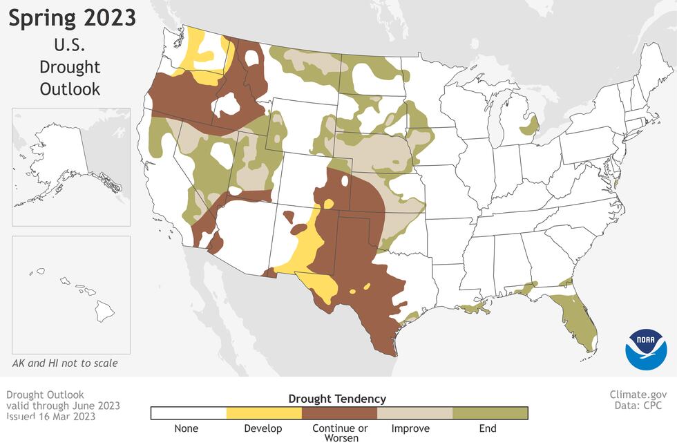 Drought is not expected in Alabama this spring.