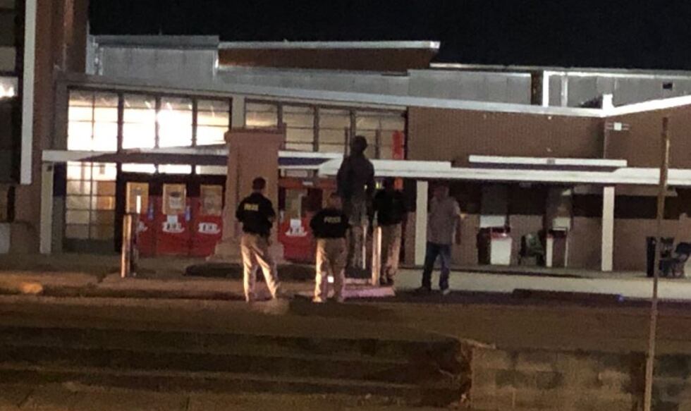 The statue of Robert E. Lee is down at Lee High School on Ann Street.