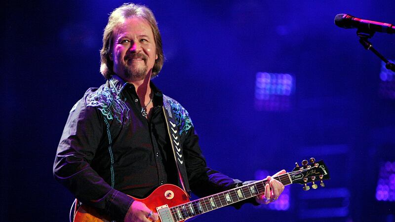 FILE - In this Friday, June 6, 2014 file photo, Travis Tritt performs during the CMA Fest at...