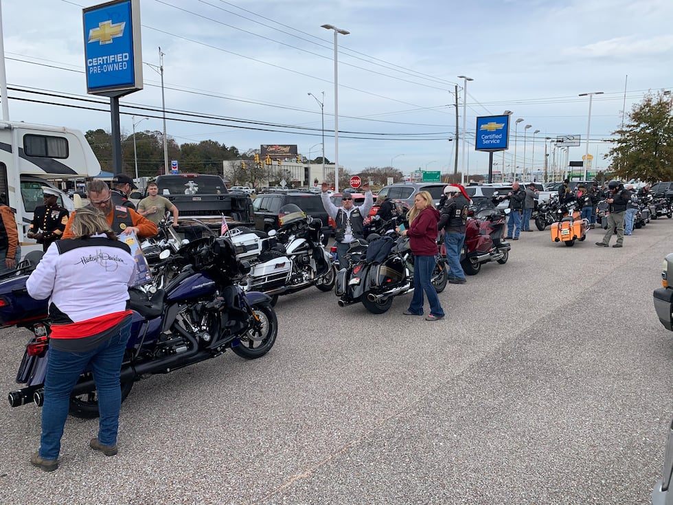 Over 100 local bikers made a donation at this years "Toy Hill" event benefiting the U.S....