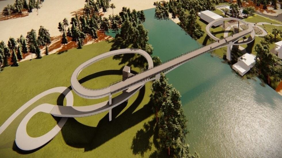 New pedestrian bridge over the ICW will be built as part of the overall Hwy. 59 widening project