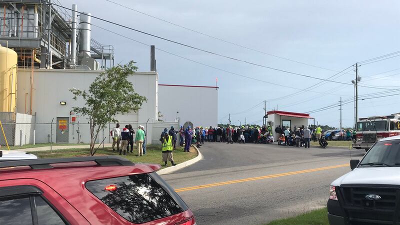 Hazardous material leak at Dothan plant