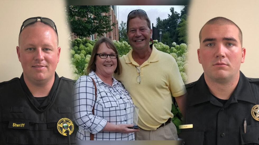 The victims were identified as Sgt. Chris Ward, K-9 Deputy Logan Fox, Michelle Annette Ligon...