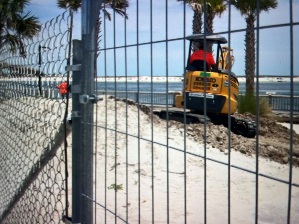 Contractors began demolition of remaining boardwalk at Perdido Pass Park after Memorial Day