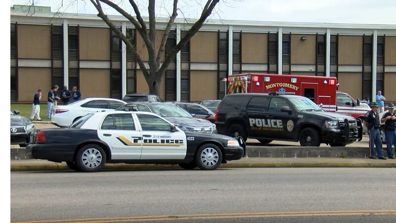 Photos from a shooting on the campus of Robert E. Lee High School in Montgomery, Alabama.