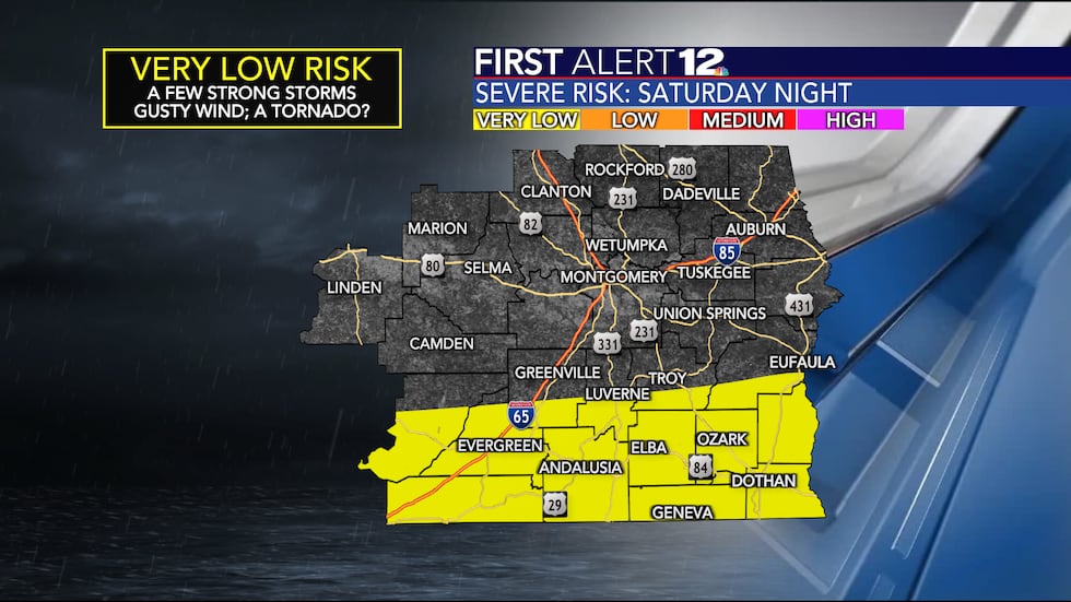 First Alert: Friday's storm bring a low end threat for severe weather