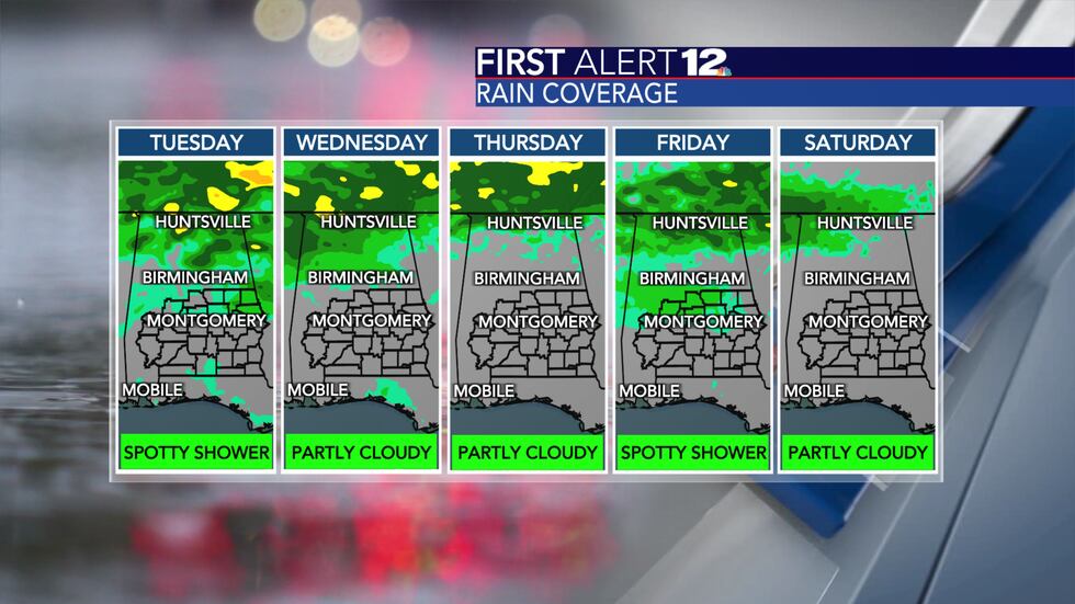Not much, if any, rain is expected through Saturday.