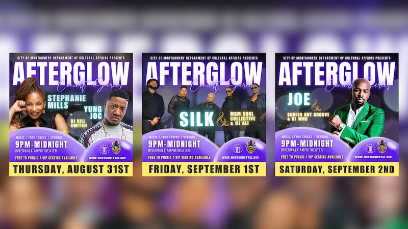 The City of Montgomery’s Afterglow Concert Series wraps up on Saturday, Sept. 2.