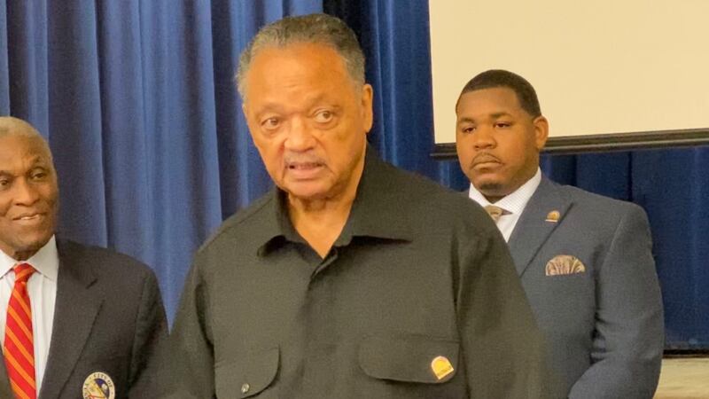 Rev. Jesse Jackson spoke about the importance of education, voting, and getting vaccinated...