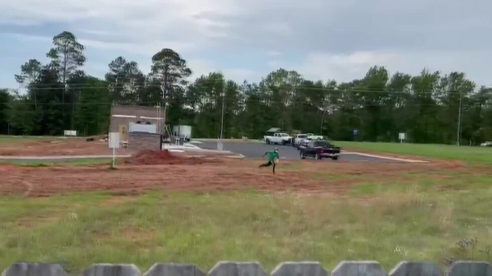 The suspect in a robbery and shootout outside the Pike Road Dollar General was recorded on...