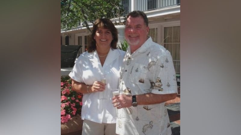 Kim Trimble and her late husband Gregory (Mann)
