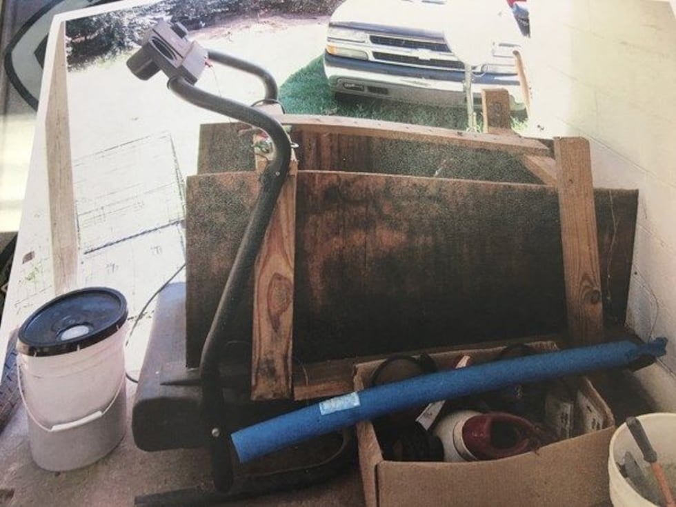 The treadmill on Golson's property. (Source: Autauga County Sheriff's Office)