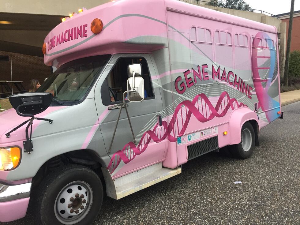 The @AU_GeneMachine brings cutting edge research-based genetic testing to communities (Source:...