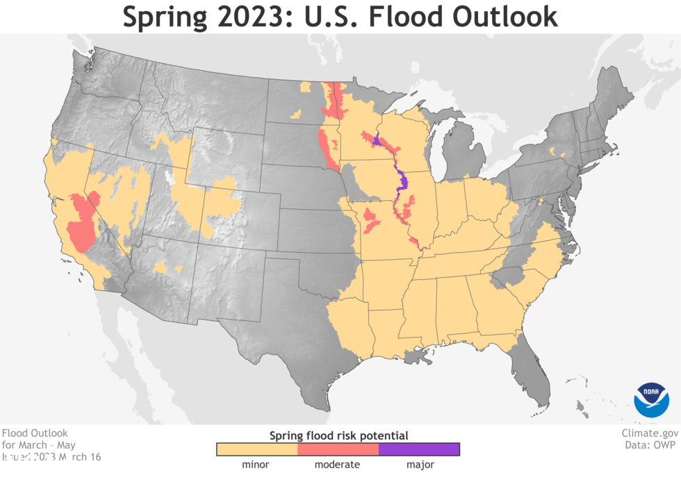 A minor chance of flooding exists this spring in Alabama.