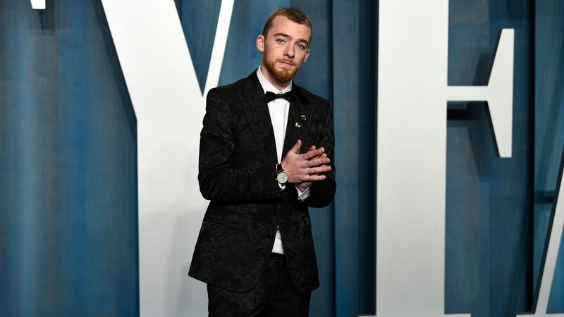 FILE - Angus Cloud arrives at the Vanity Fair Oscar Party on March 27, 2022, in Beverly Hills,...