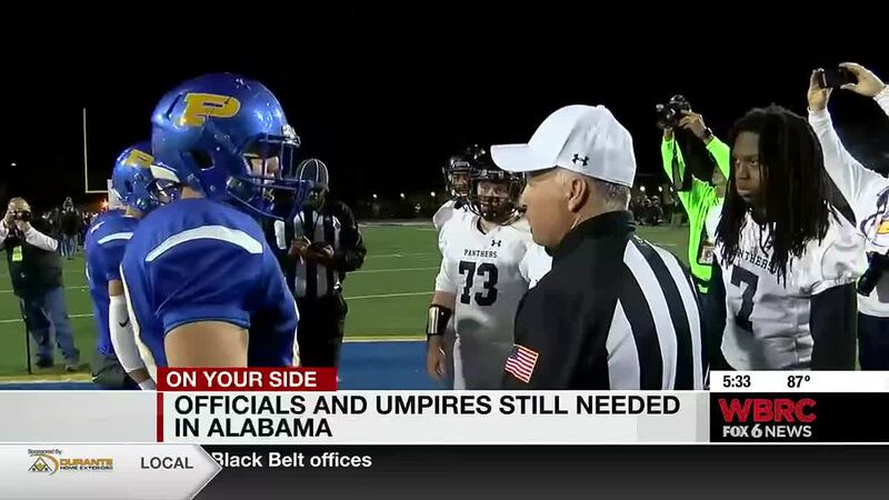Officials and umpires still needed in Alabama