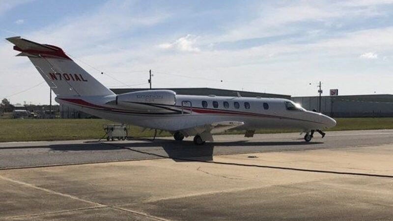 File photo of Alabama's state airplane. (Source: WSFA 12 News)